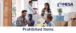 Prohibited Items